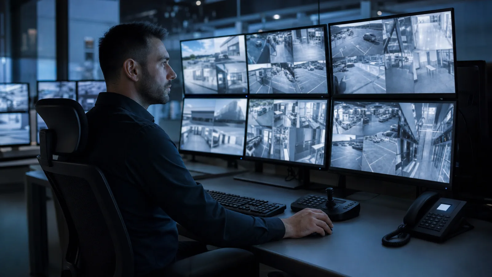 Illustration professionnelle du service vidéosurveillance